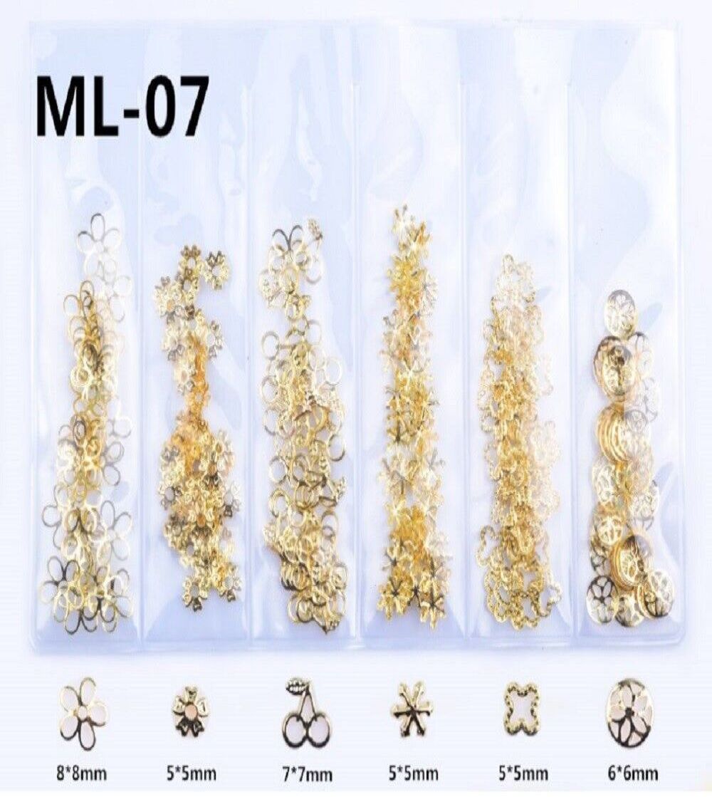 Kitcheniva 3D Ocean Rivets Gold Rhinestones Nail Art Decoration Michaels