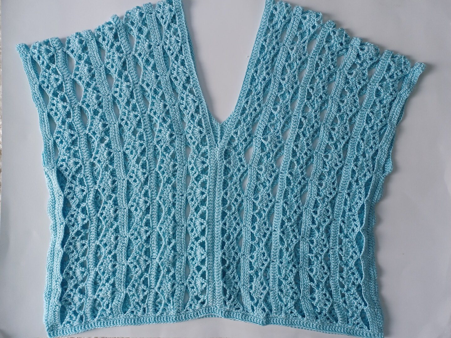 CROCHET PATTERN - ICE BLUE CROCHET LACE TOP image 2