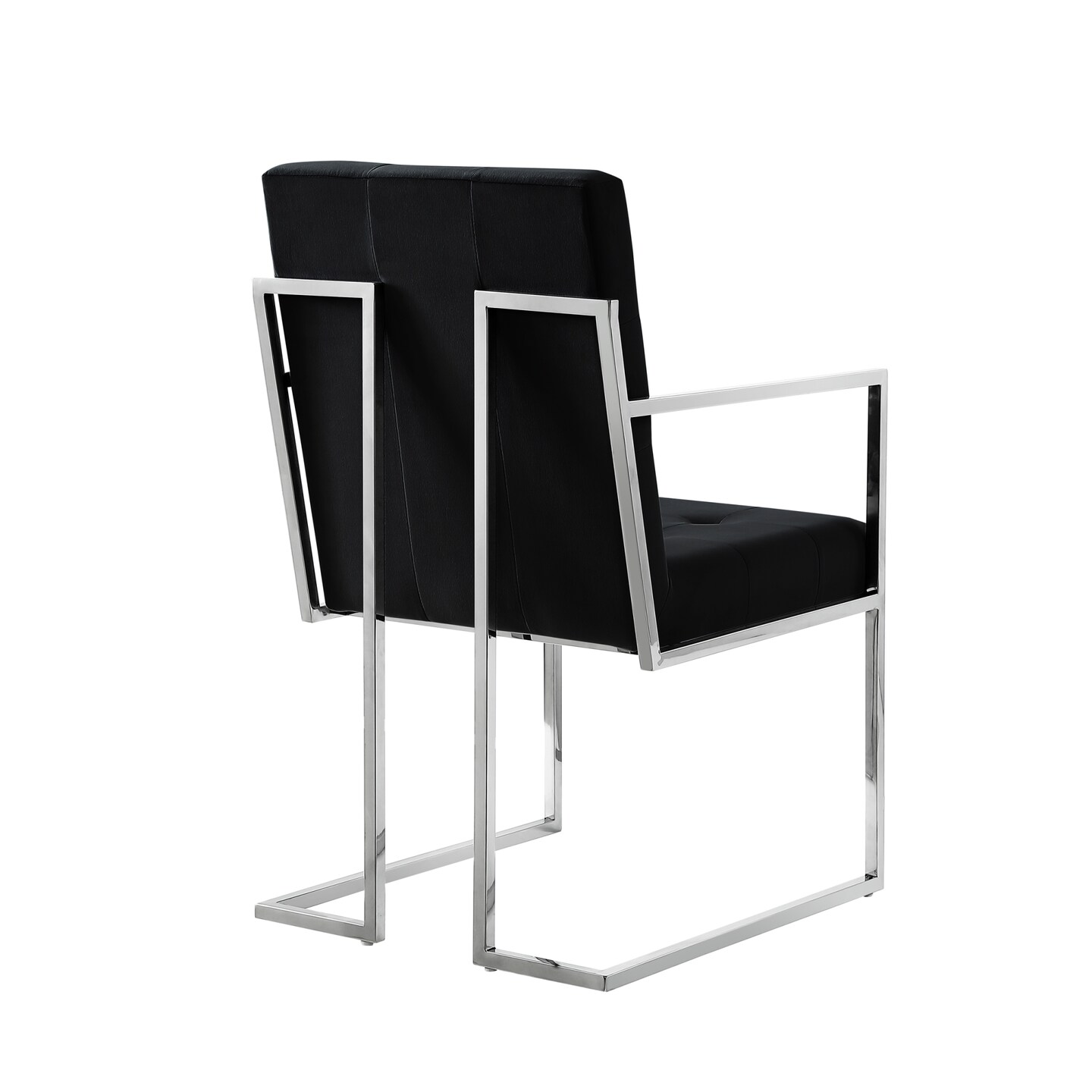 Triniti Velvet/PU Leather Button Tufted Dining Chair (Set of 2)