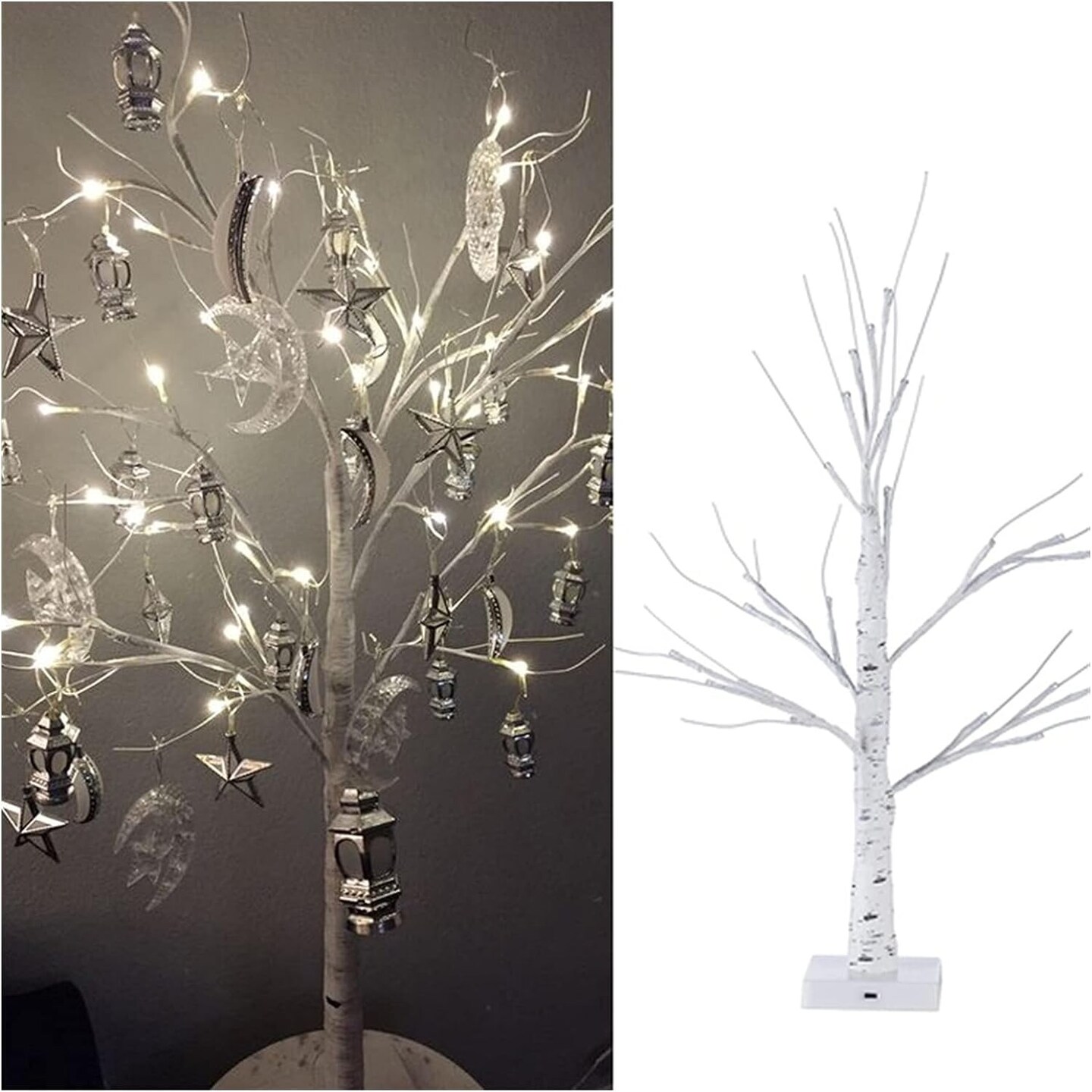 6ft Dimmable Christmas Birch Tree with 305 LED Branches