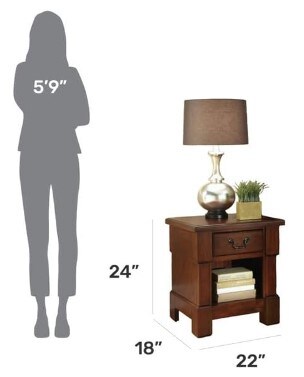 Aspen Rustic Cherry Night Stand