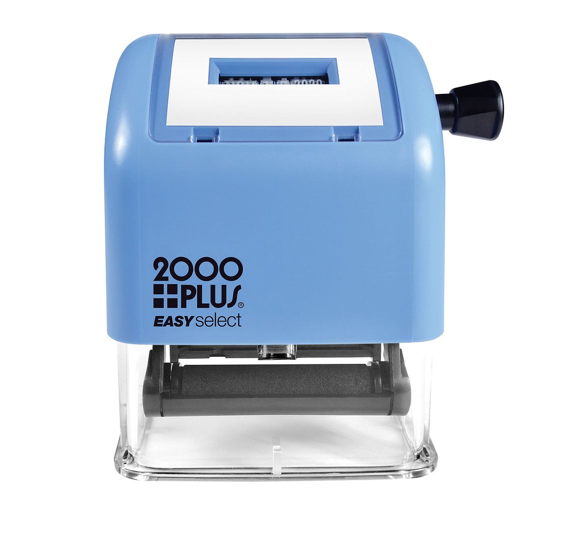 2000 PLUS Easy Select Date Stamp, 1" x 5/32" impression size, Self-Inking, Black Ink
