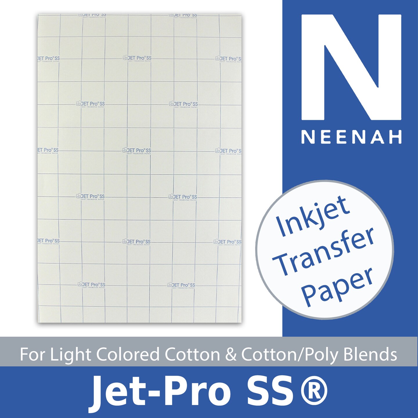 JetPro Sofstretch Inkjet Printer Heat Press Iron On Transfer Paper 8.5x11  (50)