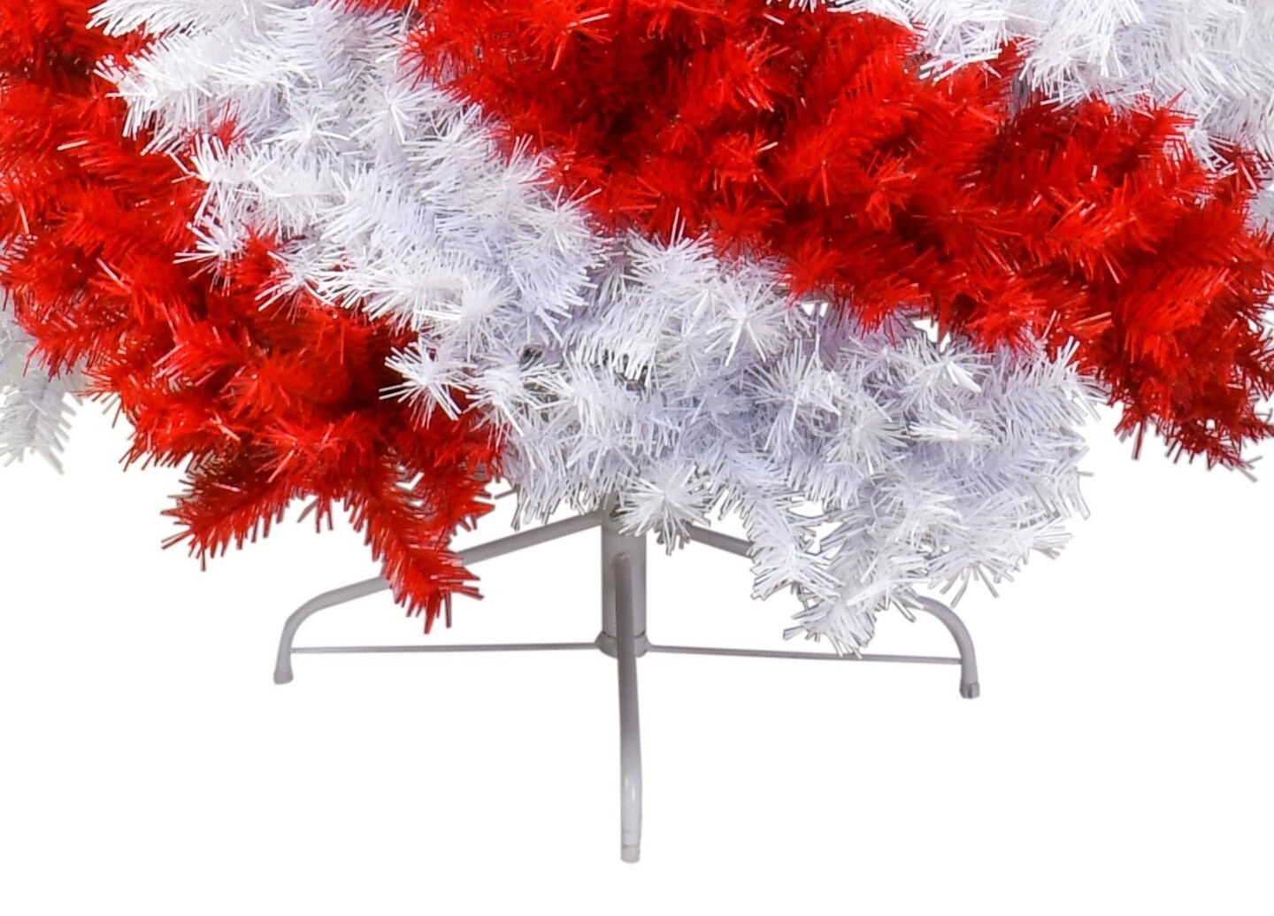 Tree Buddees 6 Foot Red and White Swirl Candy Cane Colored Artificial Christmas Tree