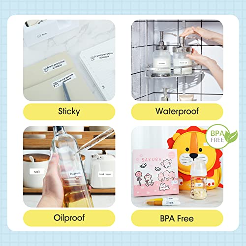 Label Maker Machine D11 Label Printer Tape Included Portable Wireless Connection Multiple Templates Available for Phone Easy to Use Office Home Organization USB Rechargeable