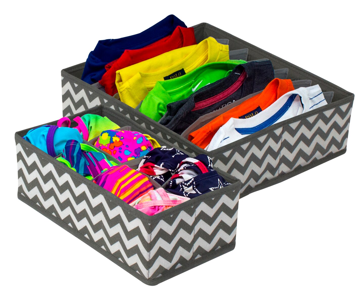 Sorbus Set of 4 Foldable Drawer Dividers, Storage Boxes, Closet Organizers, Under Bed Organizer