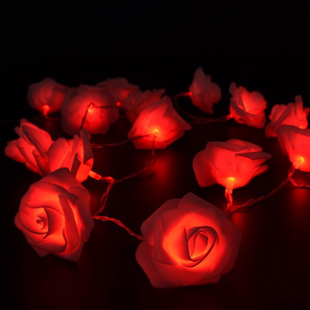 Red Rose Fairy Lights