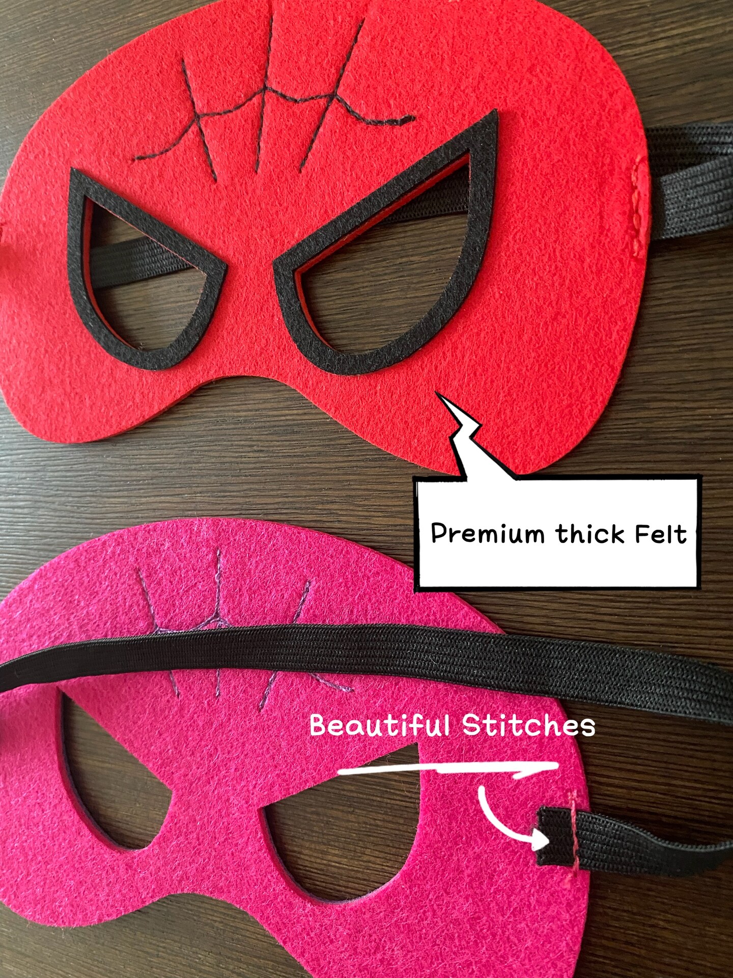 Super hero Masks,Kids Superhero Masks Costume,Superhero Birthday,Spider and Friends Birthday Party Favors product 2