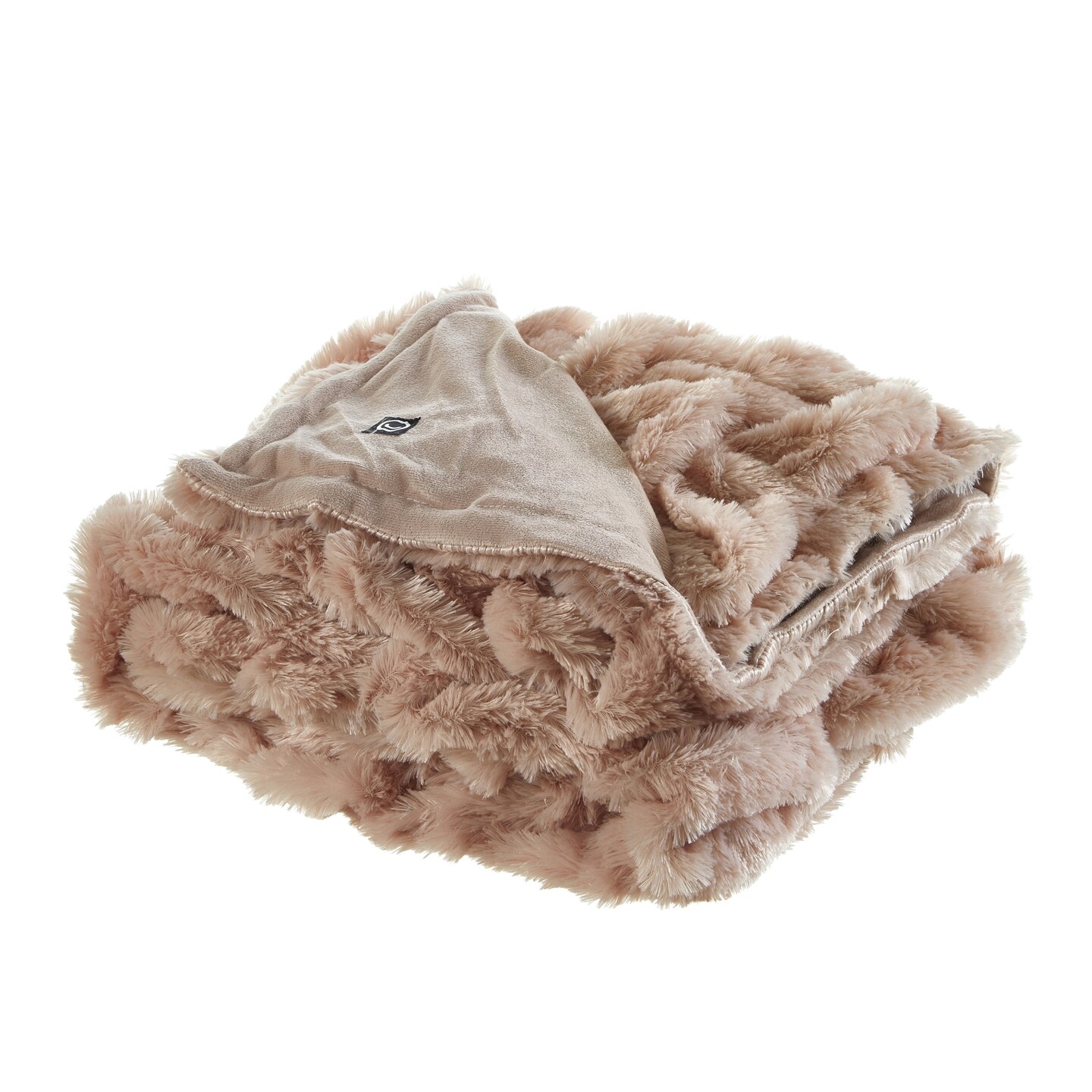 Armandie Stitched Faux Fur Throw