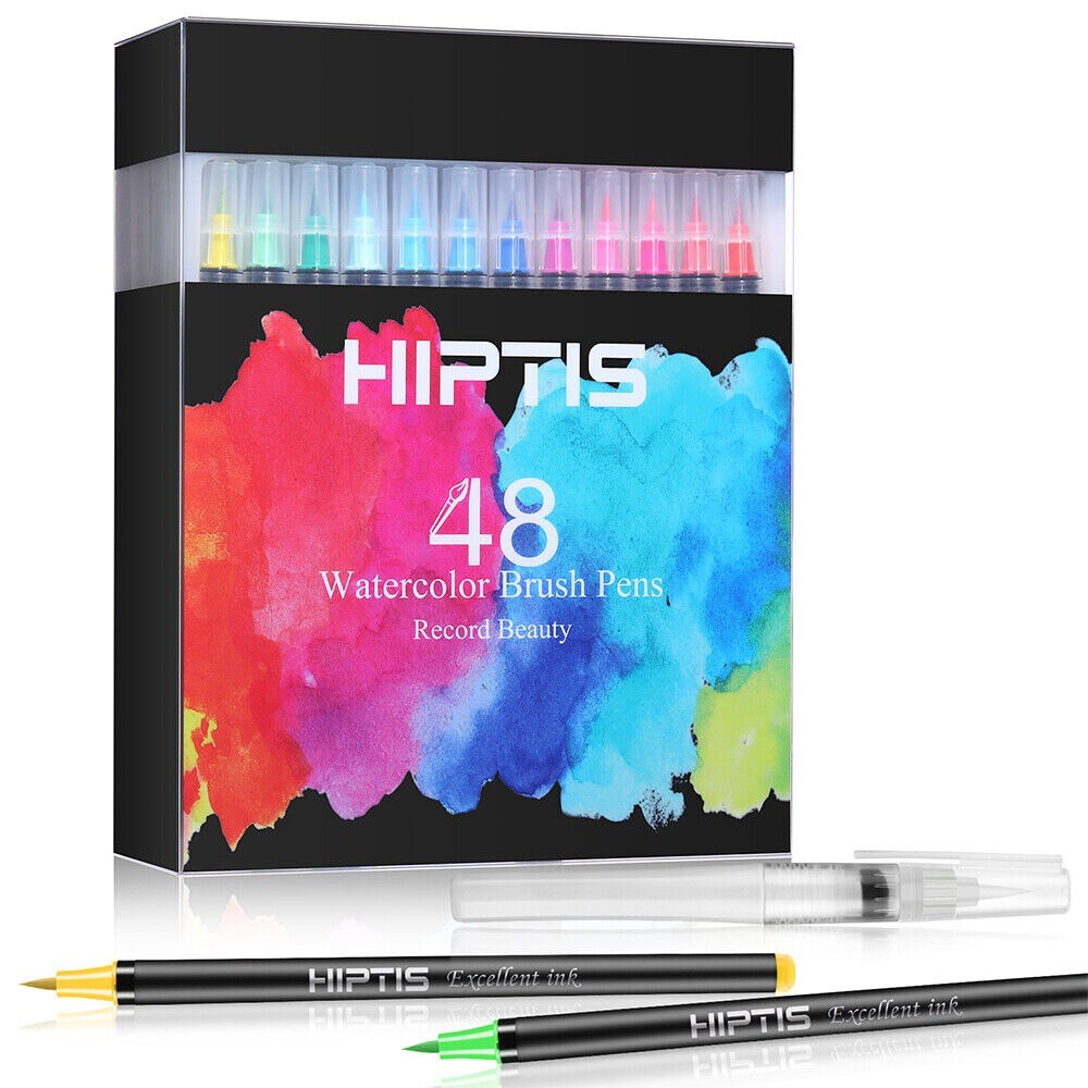 Soft Brush Watercolor Art Markers Set for Coloring with Color Tips