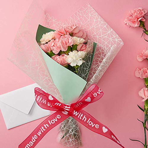 9 Rolls Hearts Ribbon Set - Valentine's Day Mother's Day Satin Ribbon, Printed Heart Ribbons for Gift Wrapping, Wedding Birthday Party Decorations, Crafts DIY Supplies (Valentine)