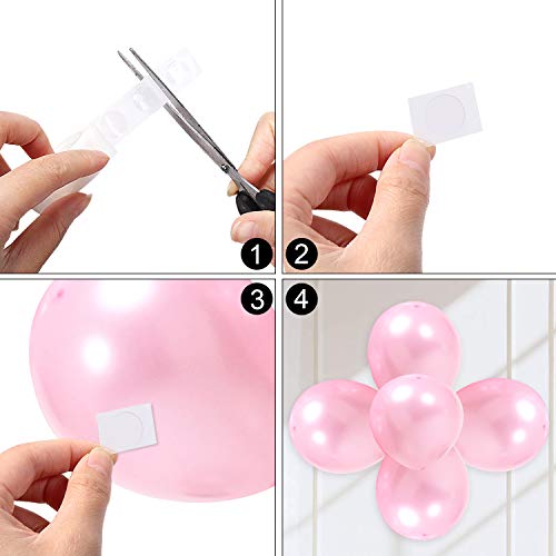 1500 Pieces Point Dots Balloon Glue Removable Adhesive Point Tape, 15 Rolls Double Sided Dots Stickers for Craft Wedding Decoration