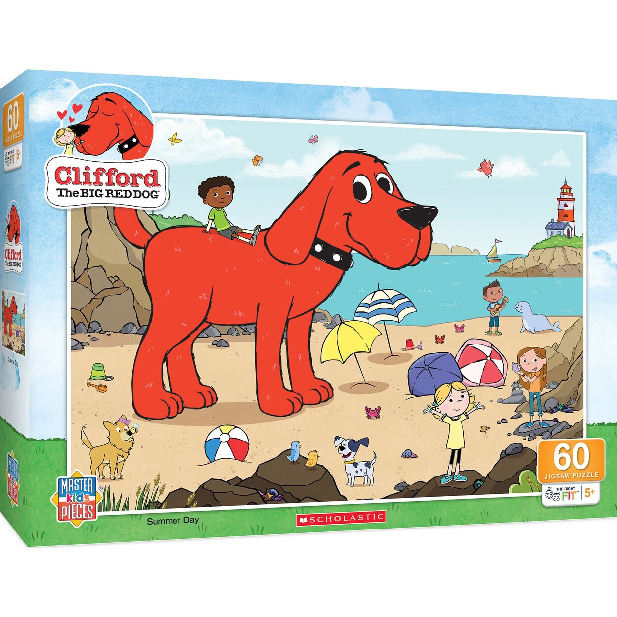 Masterpieces   60 Piece Jigsaw Puzzle - Clifford Summer Day - 19&#x22;x14&#x22;