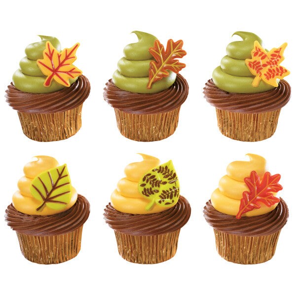 Fall Leaves DecoPics&#xAE; Cupcake Decoration, 12ct