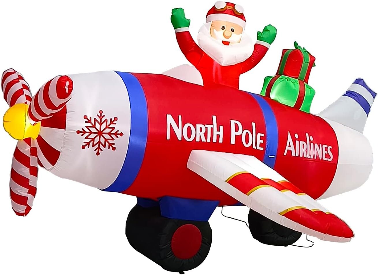 8ft LED Flying Santa Claus Inflatable for Christmas | Michaels