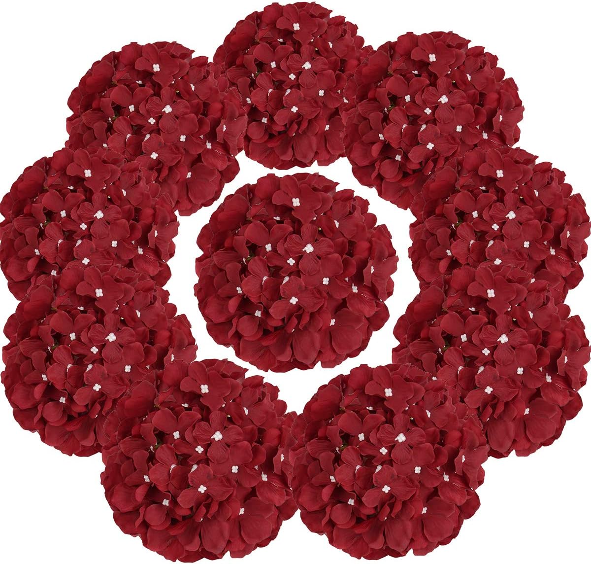 Hydrangea Head Artificial Flowers for Home &#x26; Wedding Decor