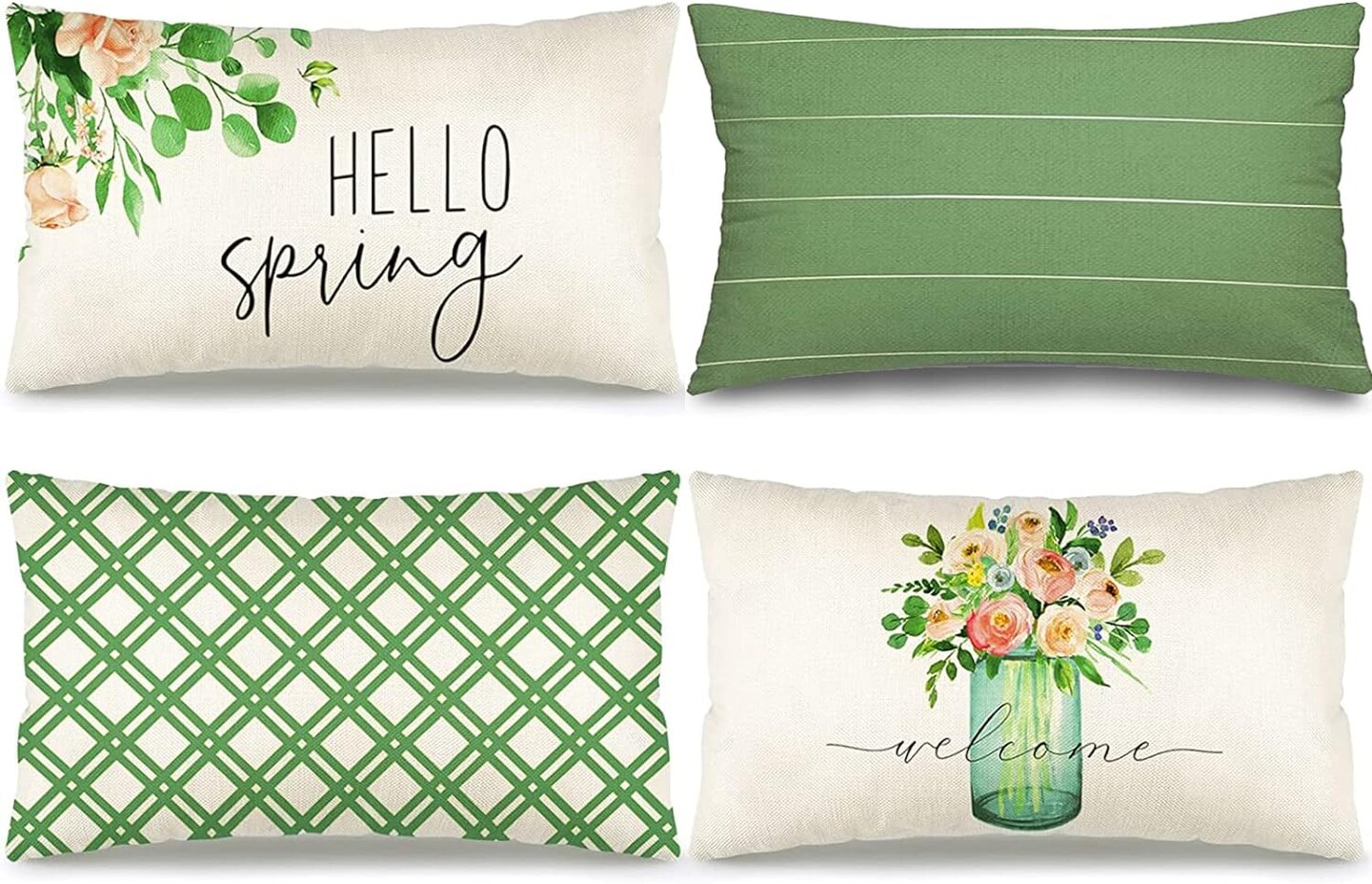 Spring Pillow Covers-Set of 4