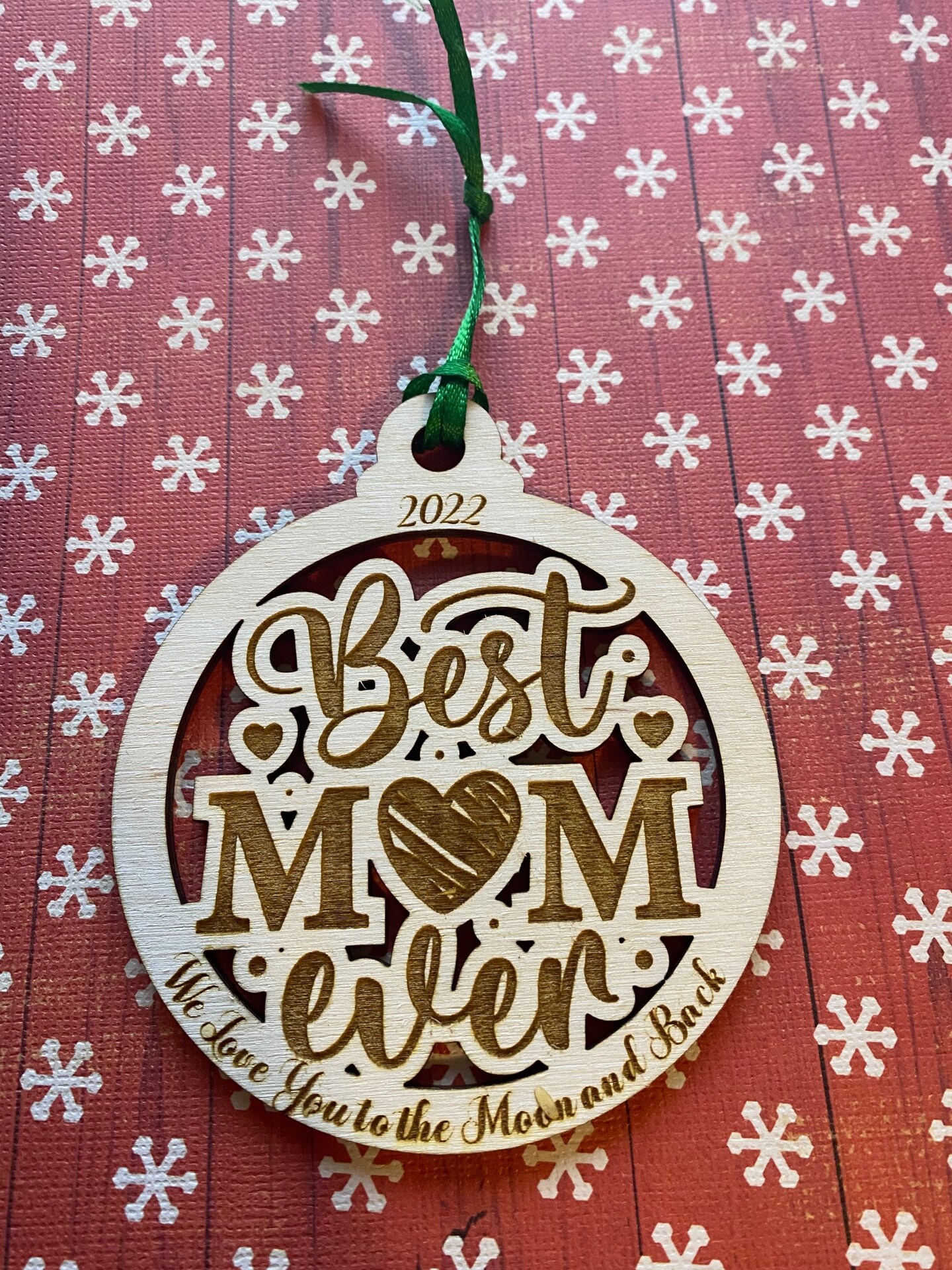 Best Mom Ever Laser Engraved Ornament MakerPlace by Michaels