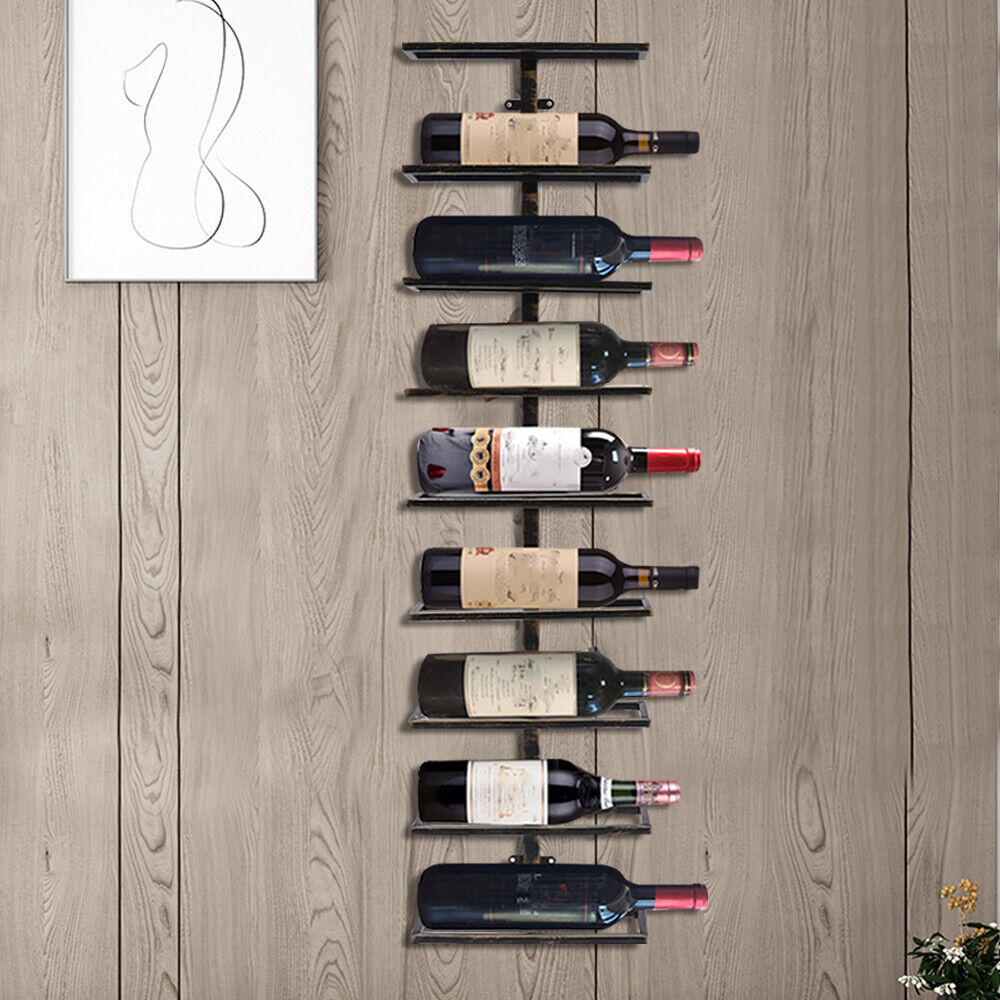 Kitcheniva Retro 9-Layer Wall Mount Wine Rack Storage