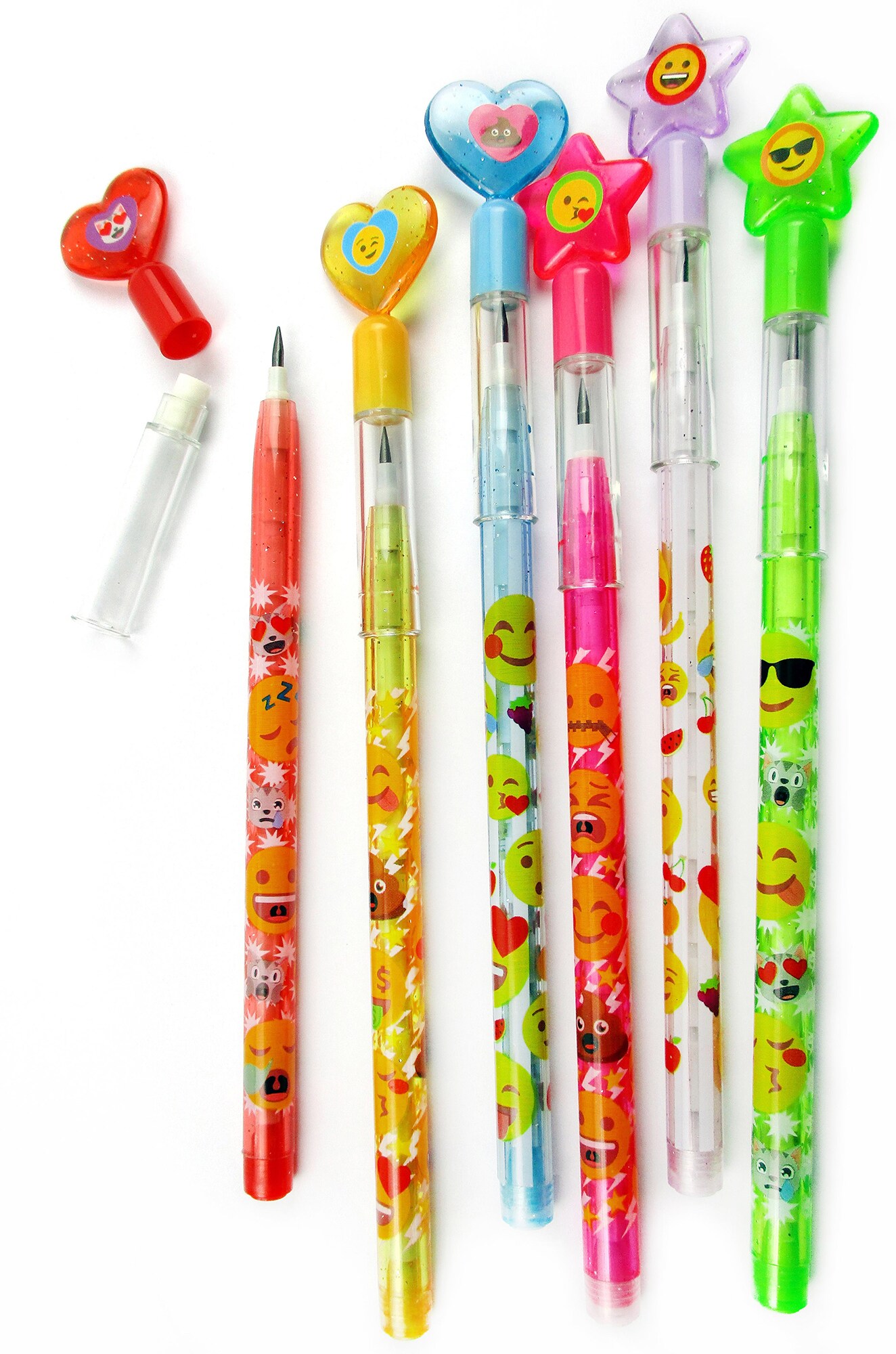 Emoji Multi-Point Pencils - 6 Pcs Pack