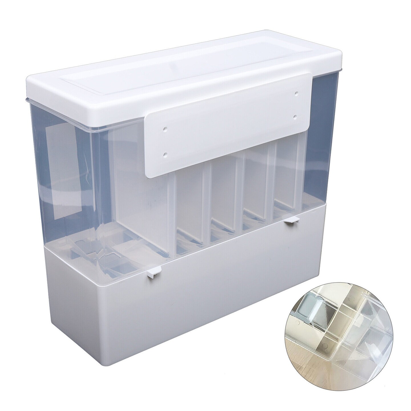 Kitcheniva 6-Grid Dry Food Dispenser Container Storage