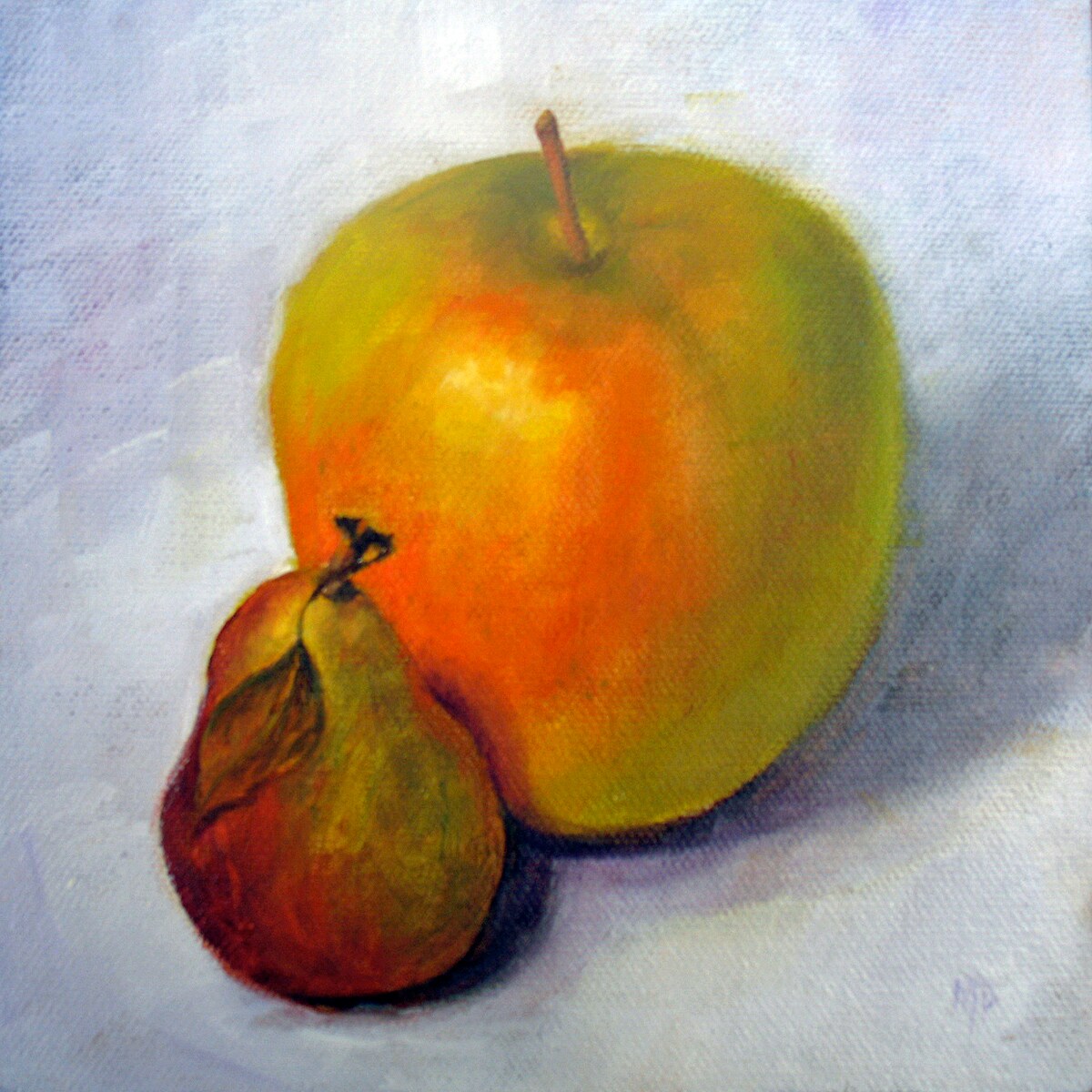 The Guardian, Original Still Life Fruit Oil Painting on Canvas Panel, Kitchen Dining Decor, Home Decor 303058080907231232