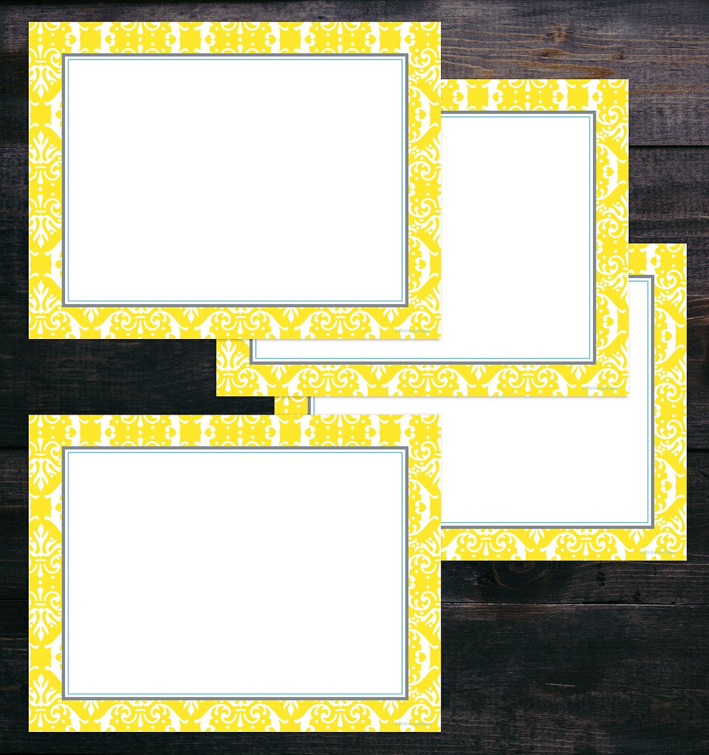 Great Papers! Postcards, 4-Up, Fresh Slate Damask, Micro-Perforated, 10 sheets 8.5&#x22; x 11&#x22;/4 cards per sheet 4.25&#x22; x 5.5&#x22;, Printer Friendly, 10 sheets/40 cards