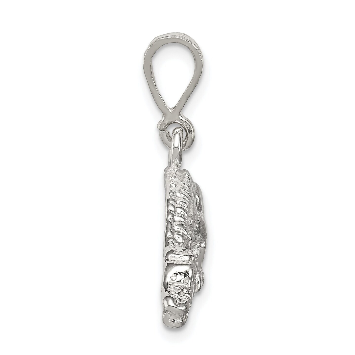 Sterling Silver Alligator Charm Pendant Florida Gator Jewerly 17mm x 32mm