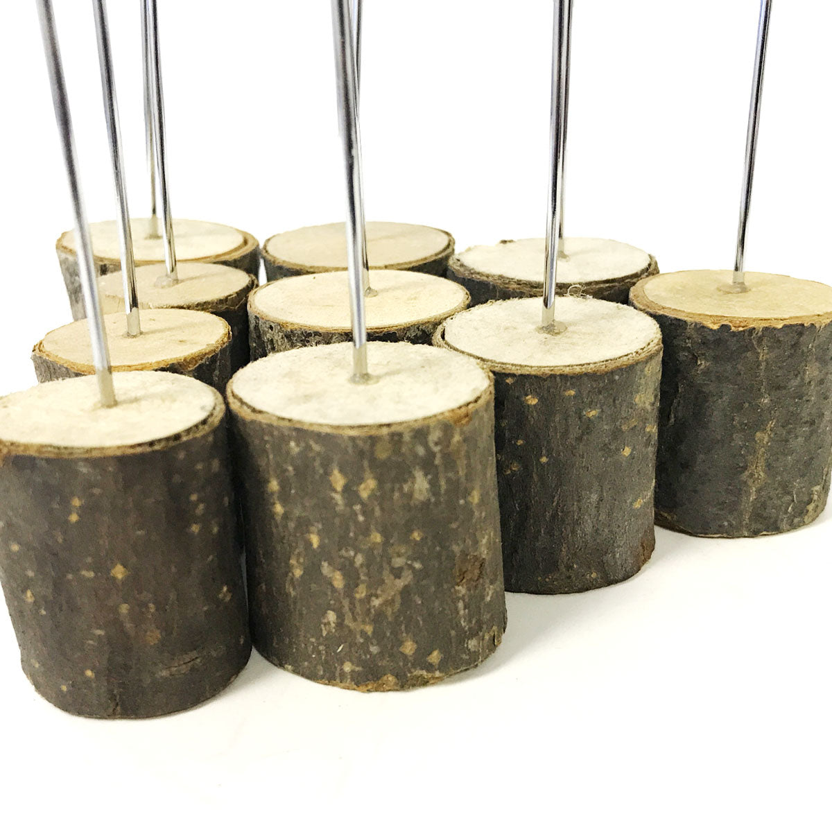 Wrapables Wooden Photo and Placecard Clip Holders for Wedding Table Decor (Set of 10)