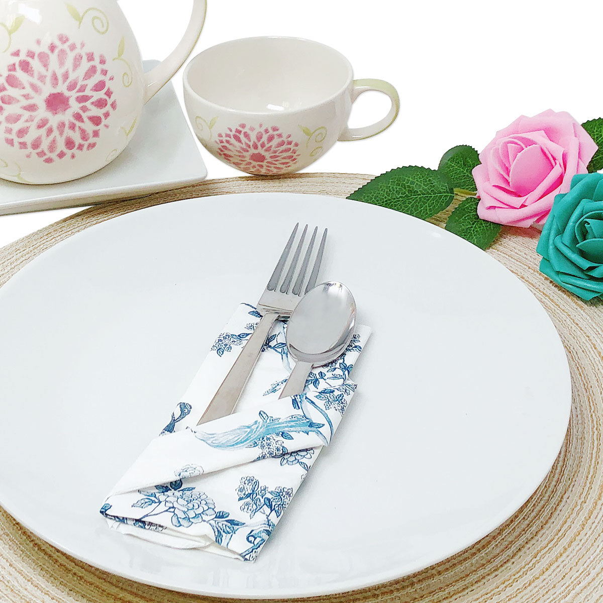 Wrapables 15&#x22; Woven Round Placemats (Set of 6)