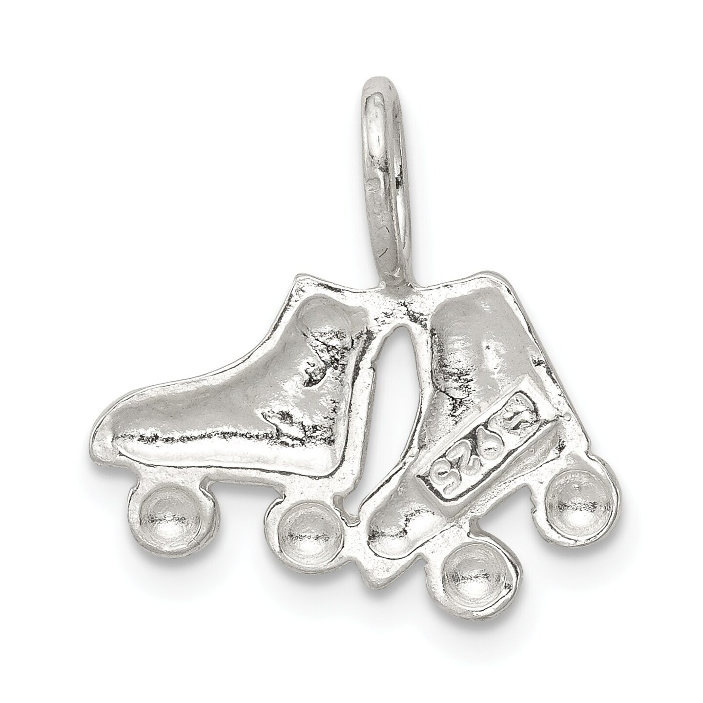 Sterling Silver Roller Skates Charm Pendant Jewelry 17mm x 15mm