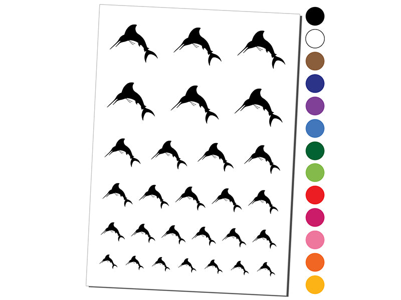 Marlin Fish Temporary Tattoo Water Resistant Fake Body Art Set Collection