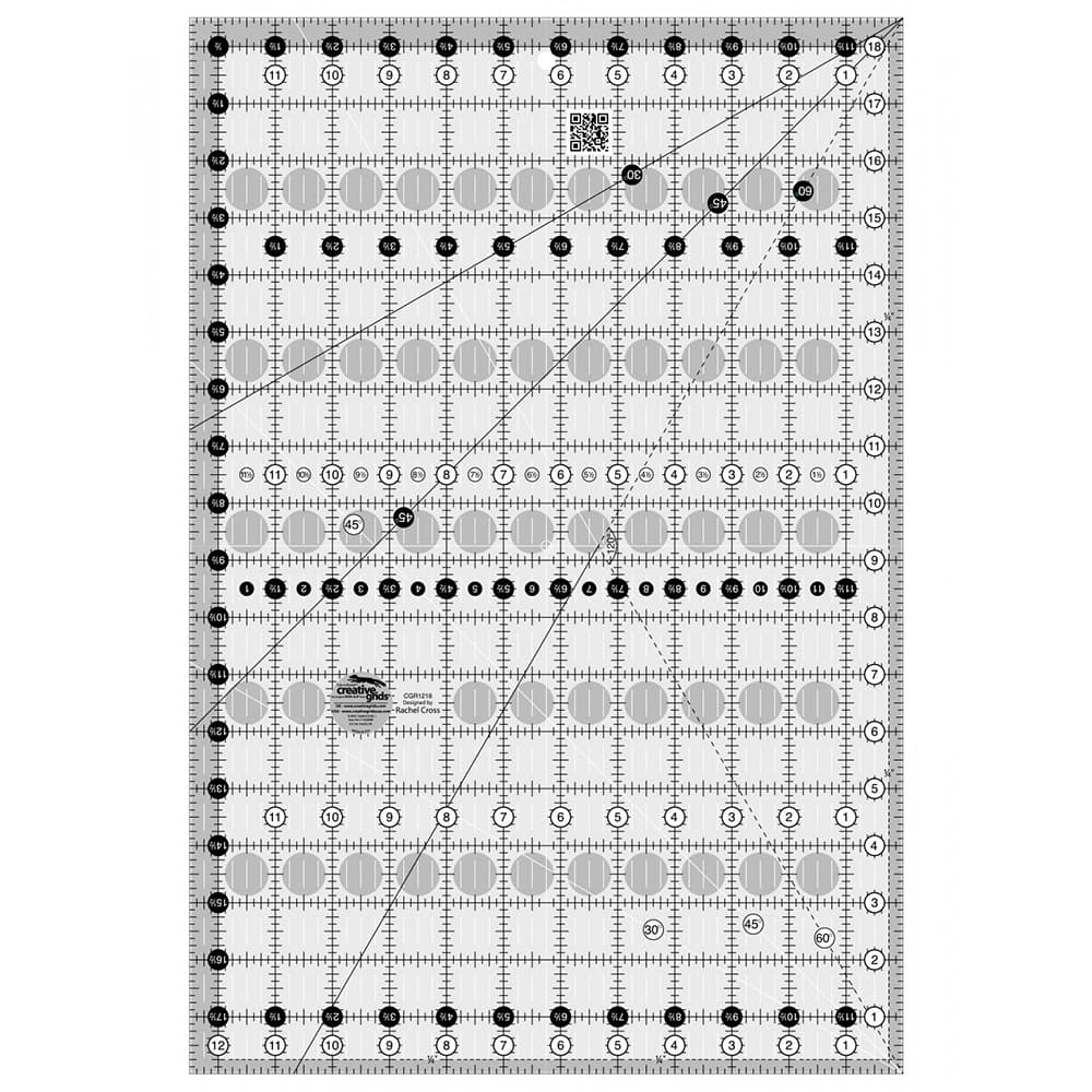 Creative Grids, Big Easy Junior Quilt Ruler 12-1/2 x 18-1/2