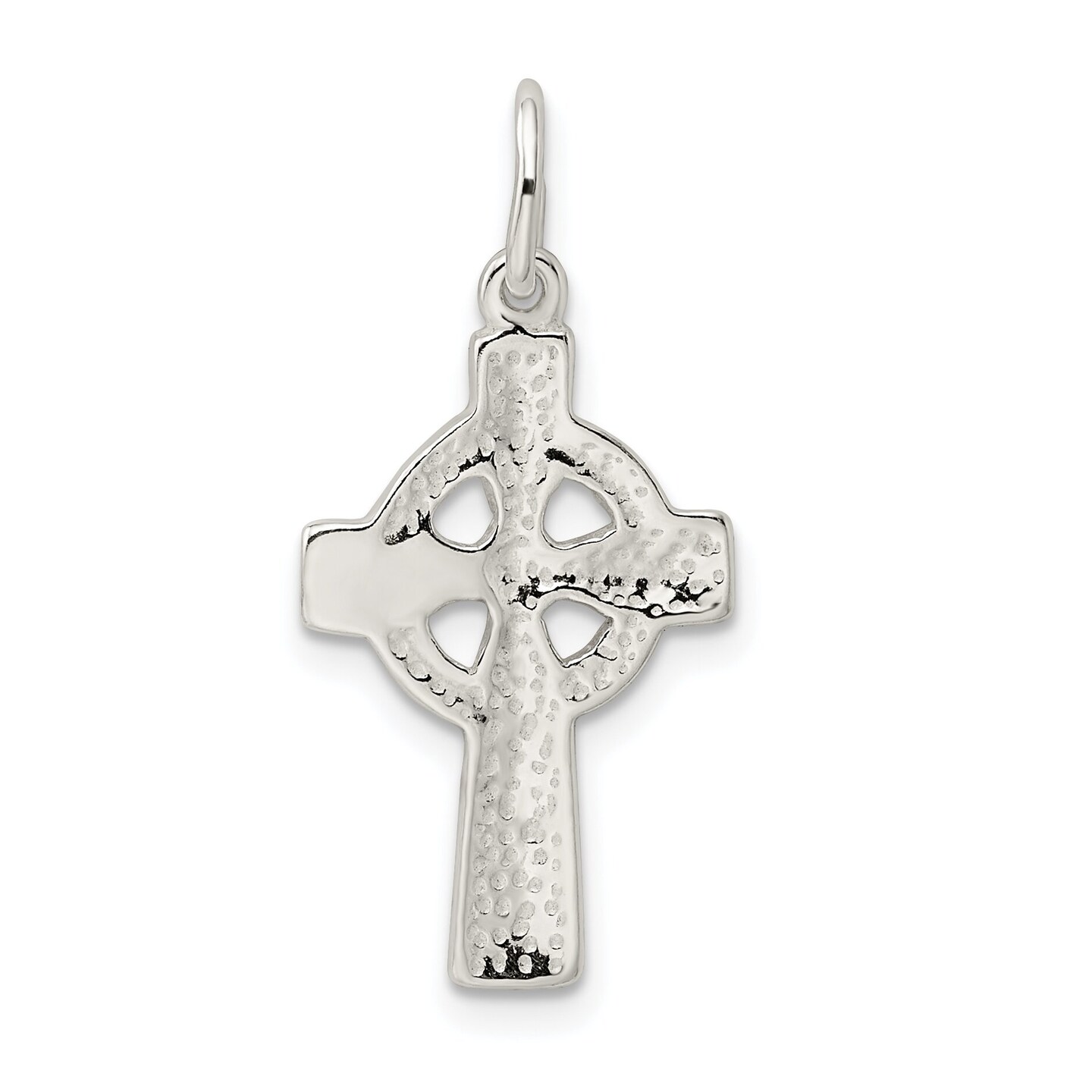 Sterling Silver Celtic Cross Charm Jewerly 24mm x 15mm