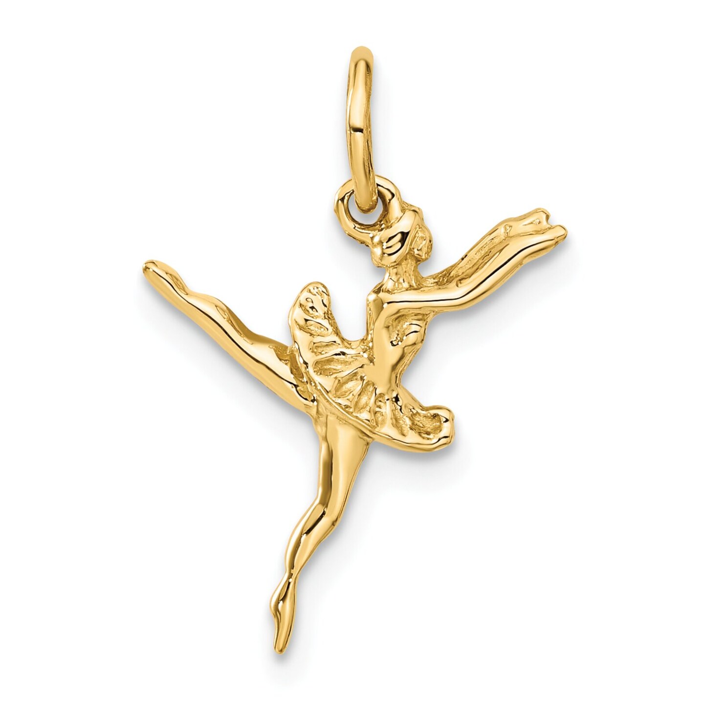 Ballerina 14k Solid Gold Pendant perfect online gift