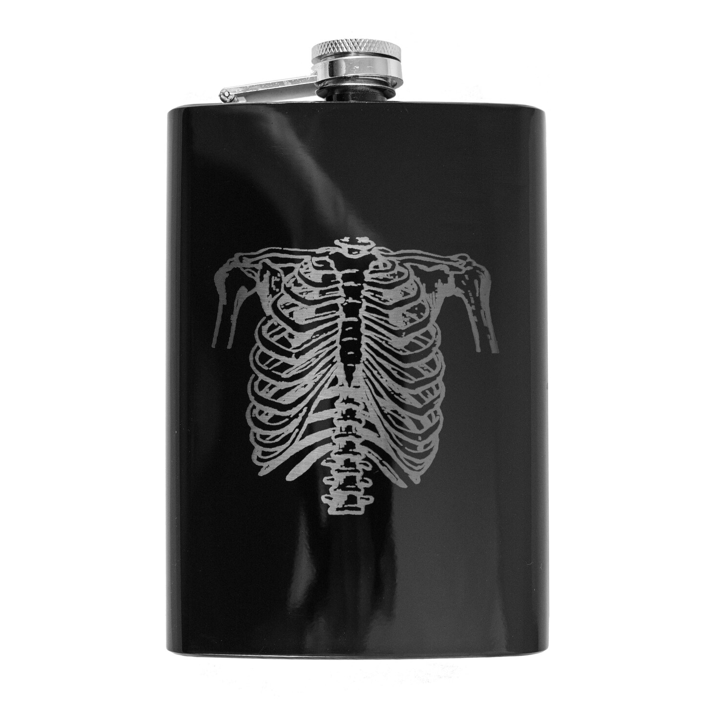 Ten Rib Flask 8oz Ribs - Black Flask | Michaels