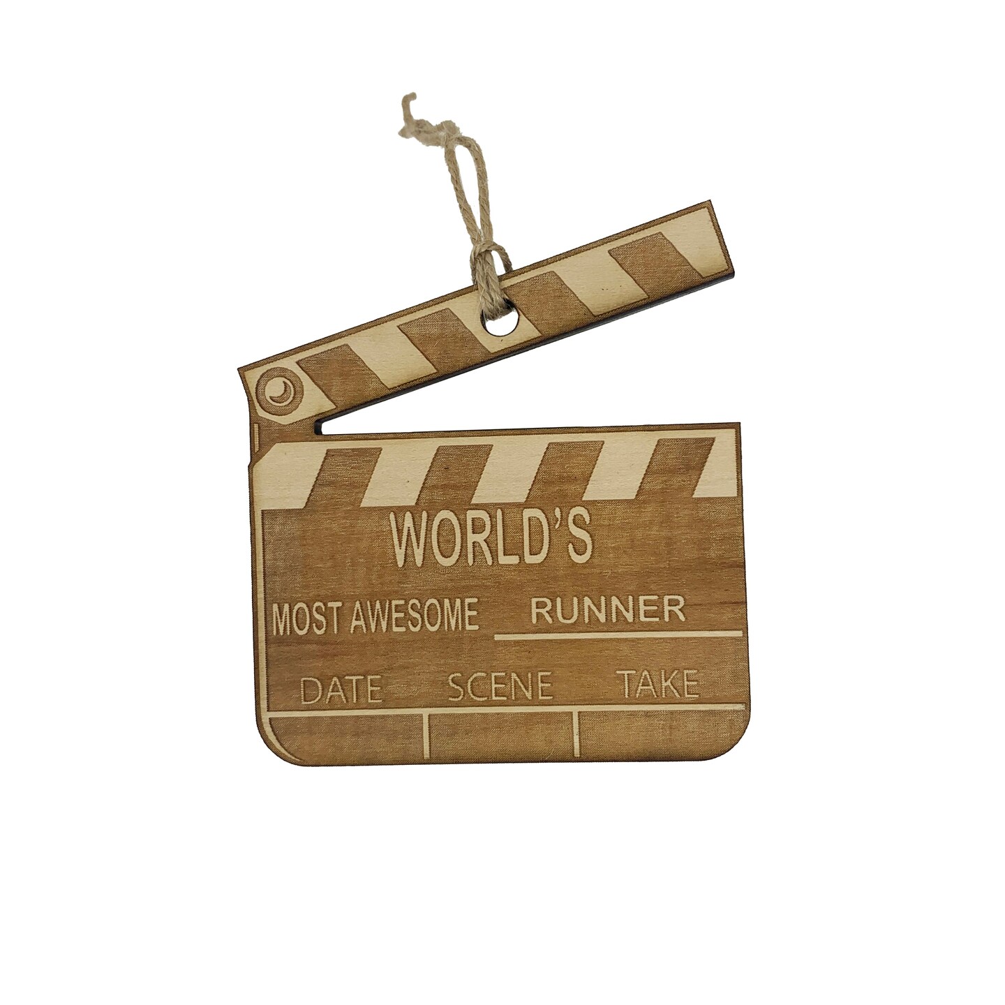 Worlds most awesome Runner - Ornament Raw Wood Worlds most awesome Runner - Ornament Raw Wood