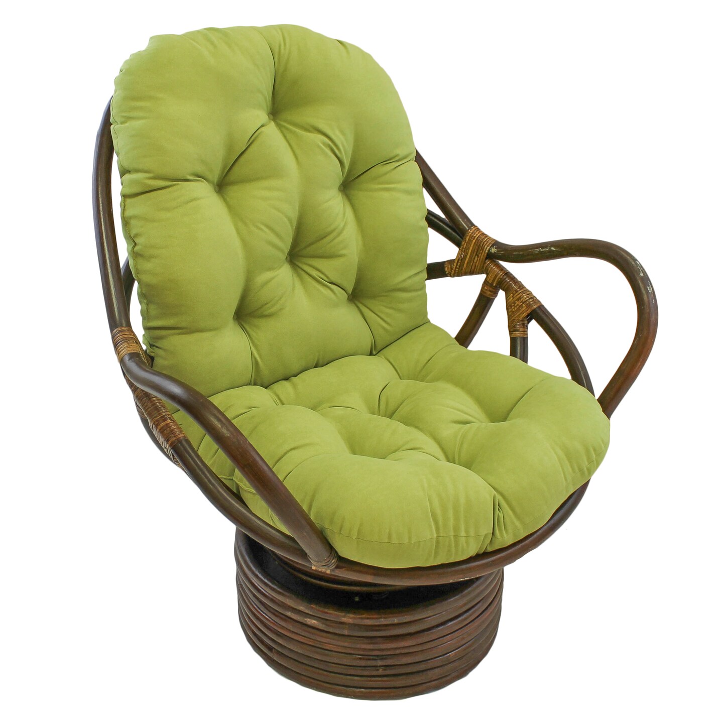 48-inch by 24-inch Solid Micro Suede Swivel Rocker Cushion - Mojito Lime