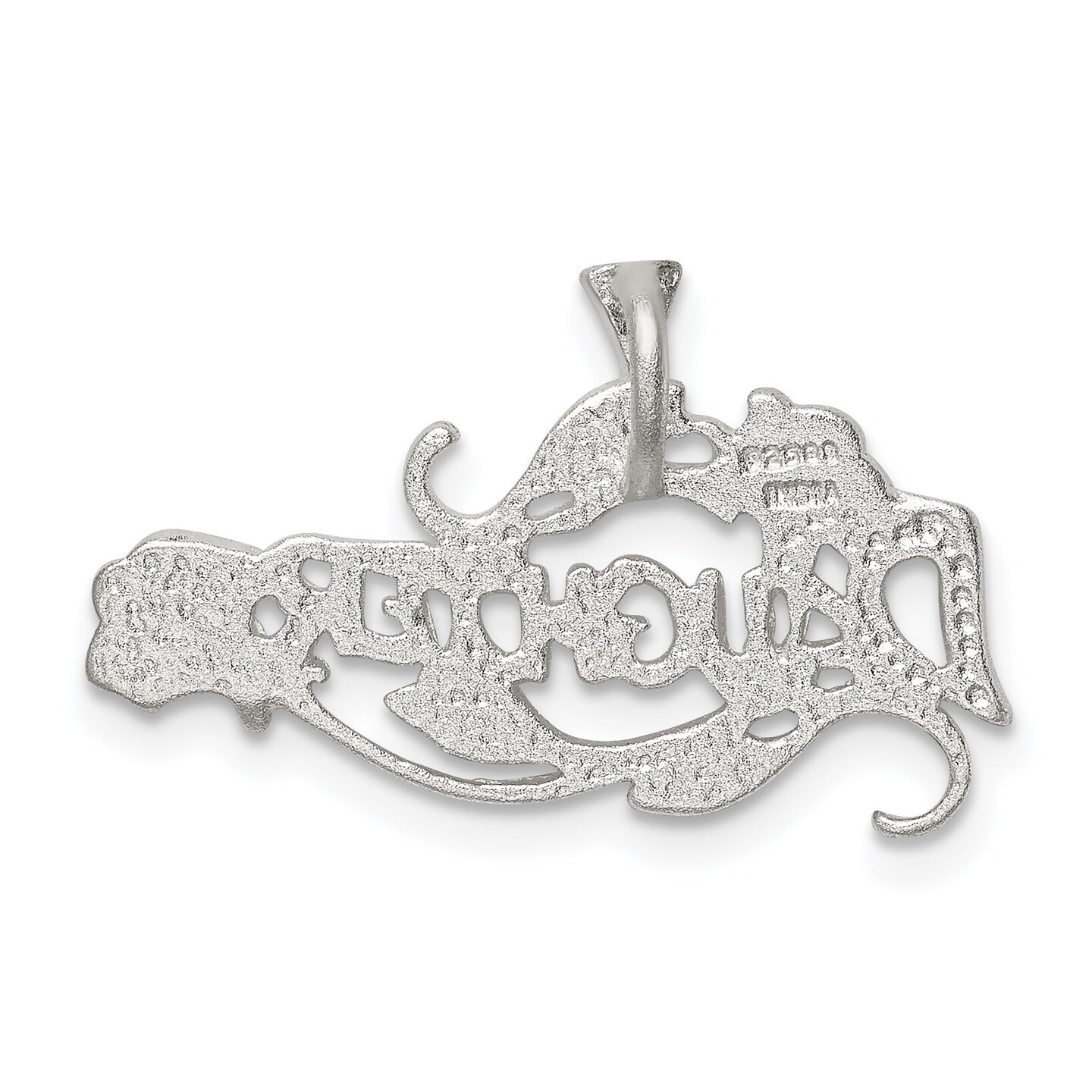 Sterling Silver Daughter Charm Pendant Family Jewelry 17mm x 25mm