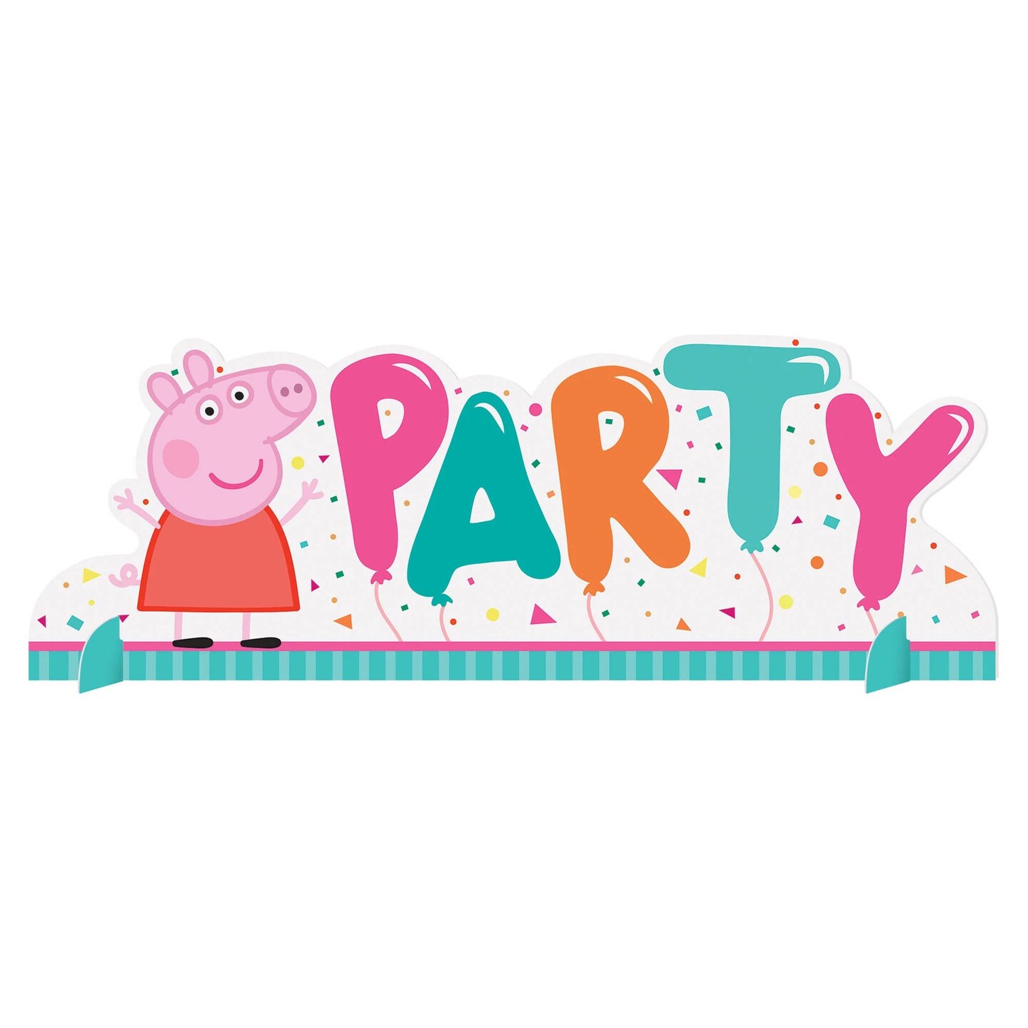 Peppa Pig Confetti Party Table Centerpiece