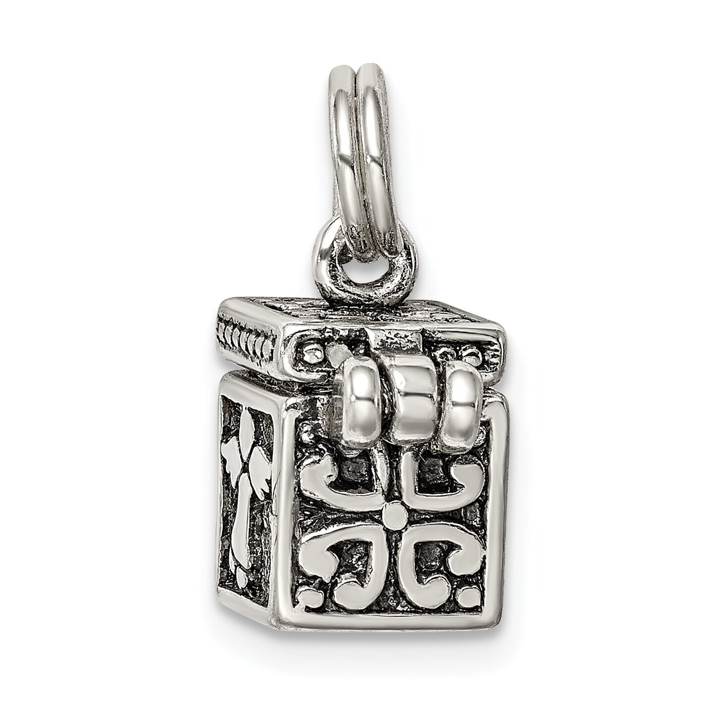 Sterling Silver Angel Charm Jewerly 13mm x 10mm