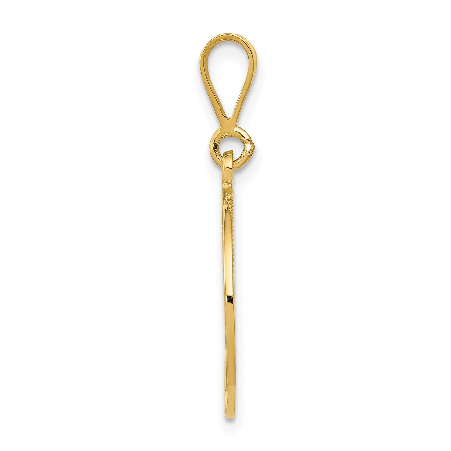 14K Gold Free Mason Symbol Charm Masonic Pendant Jewerly 30mm x 17mm