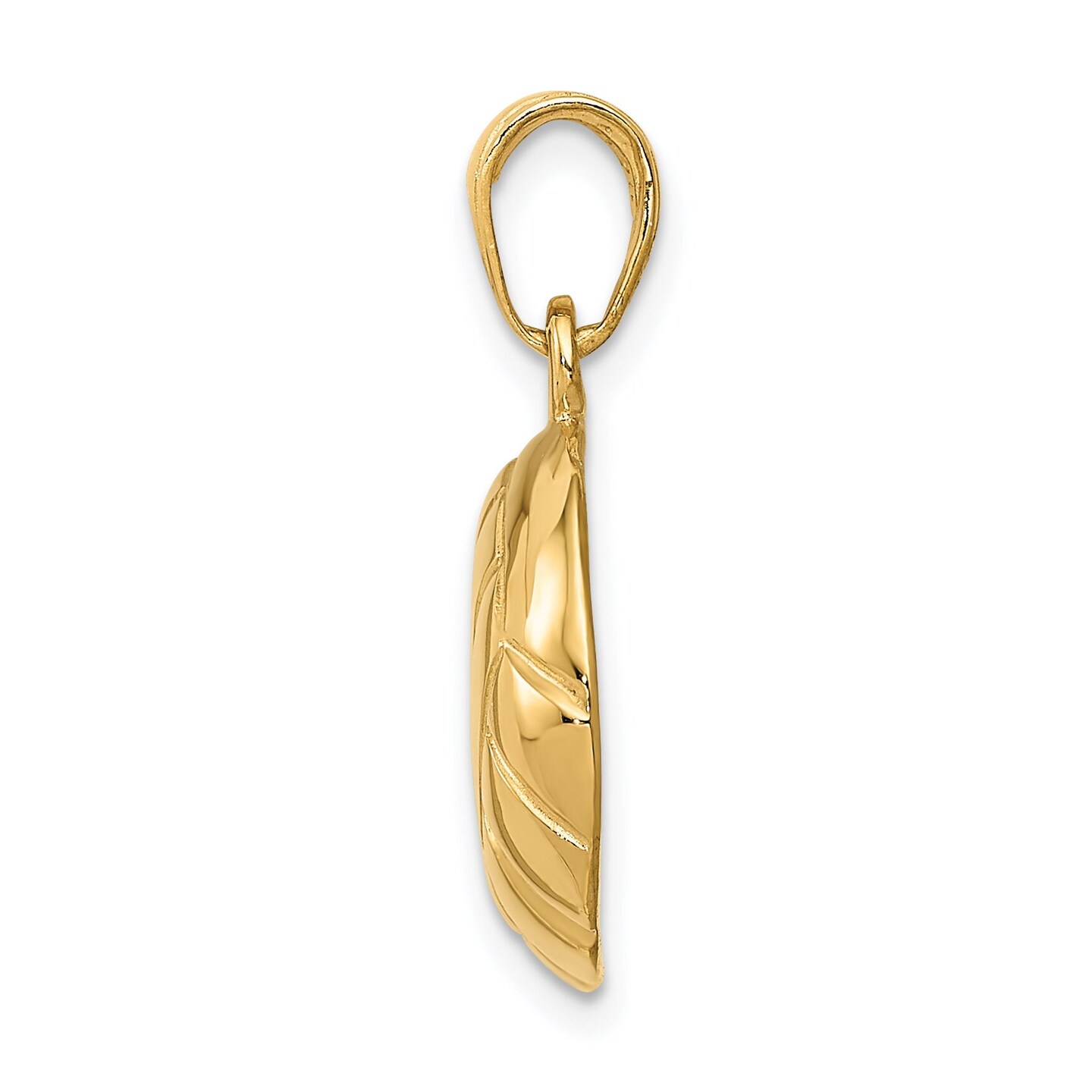 FindingKing 14K Yellow Gold Volleyball Charm Sports Pendant Jewelry 23mm x 15mm