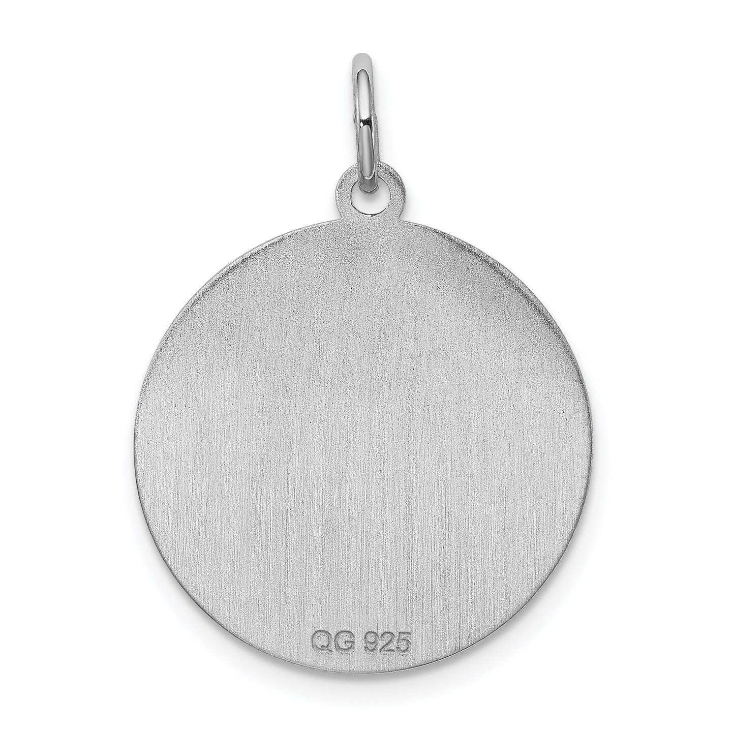 Sterling Silver Beagle Disc Charm Pendant Jewelry 26mm x 19mm