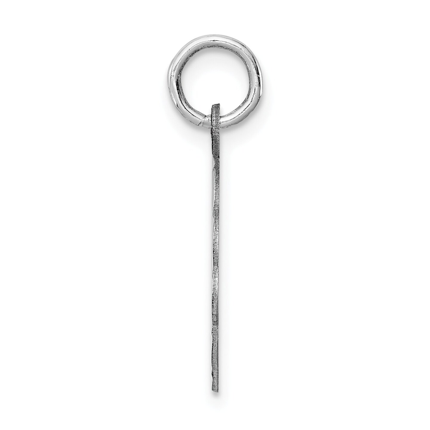 Sterling Silver Brocaded Lower Case Initial N Charm Jewerly 22mm x 16mm