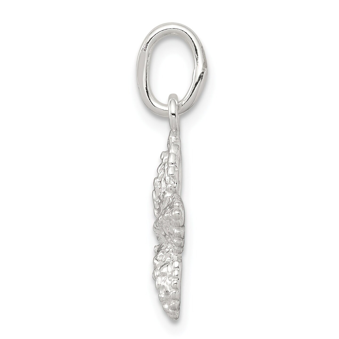 Sterling Silver Starfish Charm Jewelry Ocean Pendant 18mm x 14mm