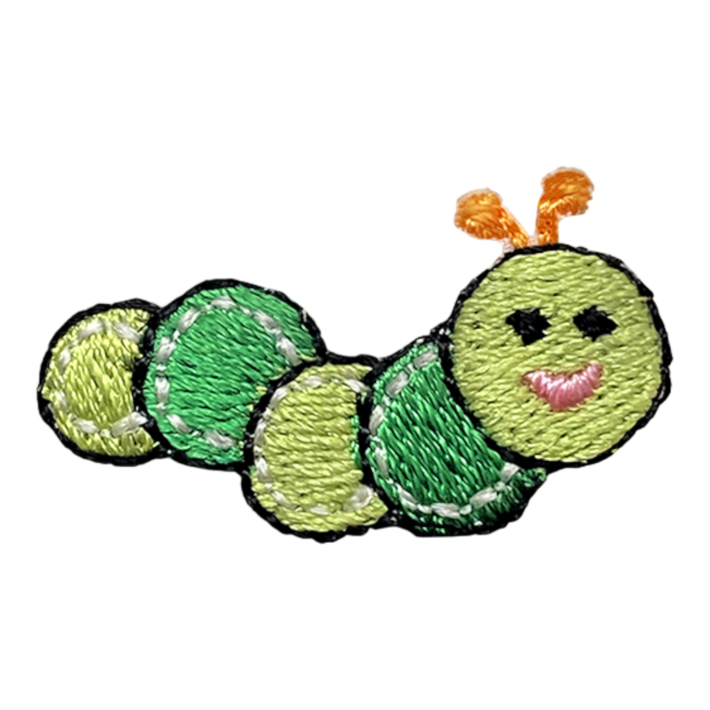 Caterpillar, Miniature Patches, Embroidered, Iron on Patch
