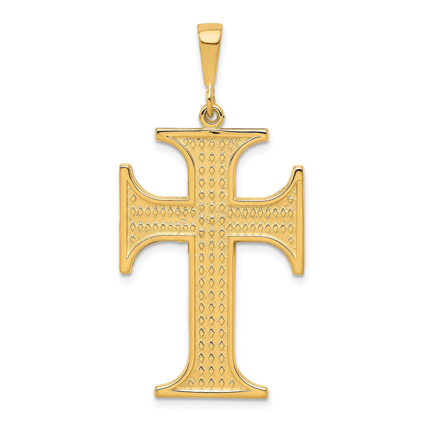 10K Gold Cross Charm Pendant Jewelry 44 x 23mm Michaels