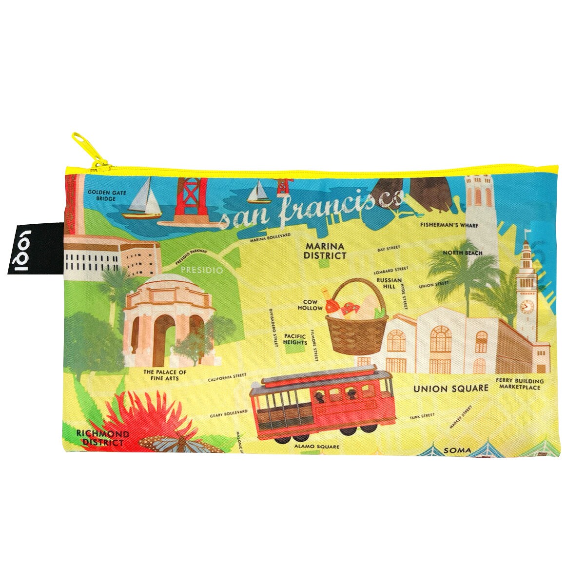 LOQI Urban Cities Zip Pockets (Set of 4)