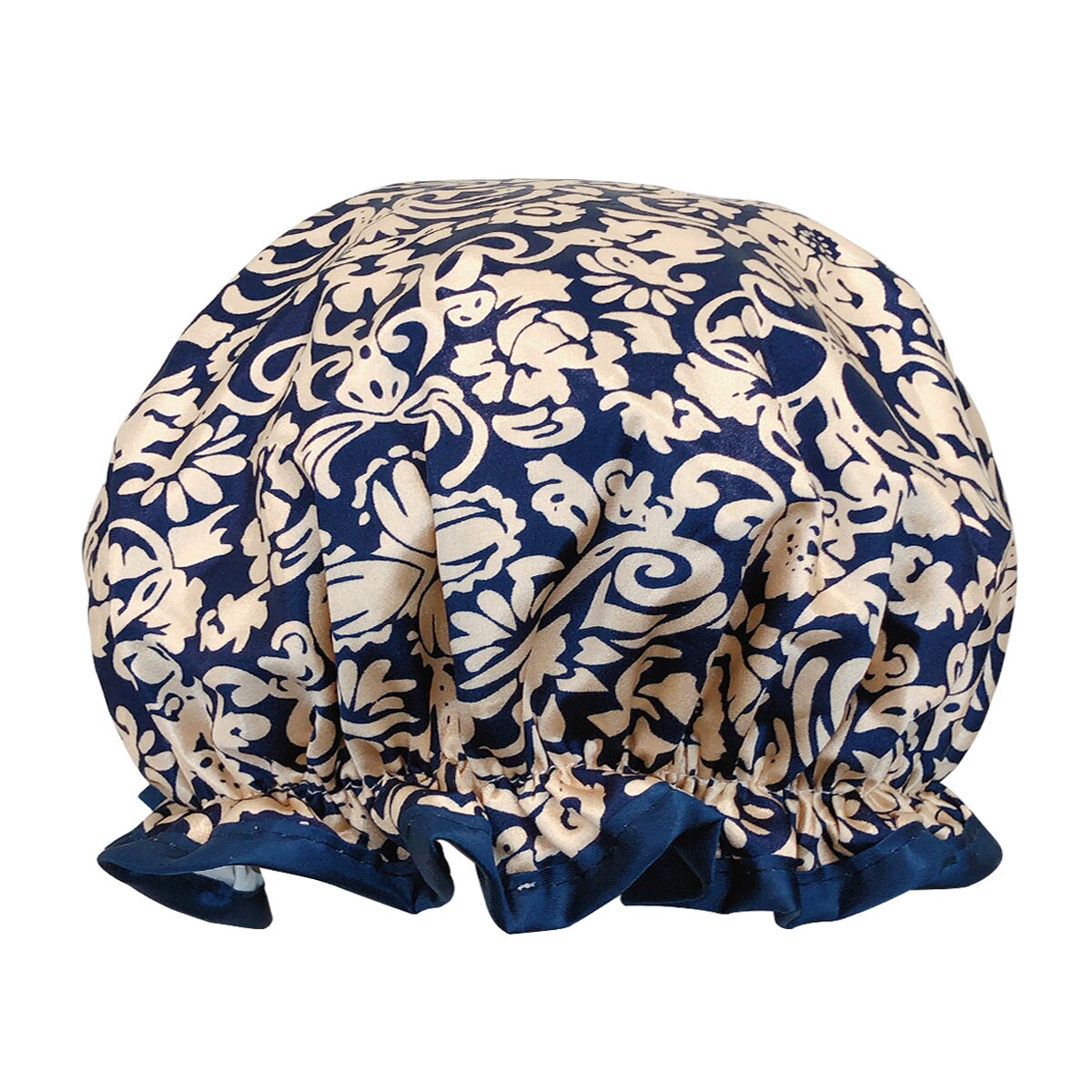 Wrapables Reusable Women's Waterproof Shower Caps for Long Hair